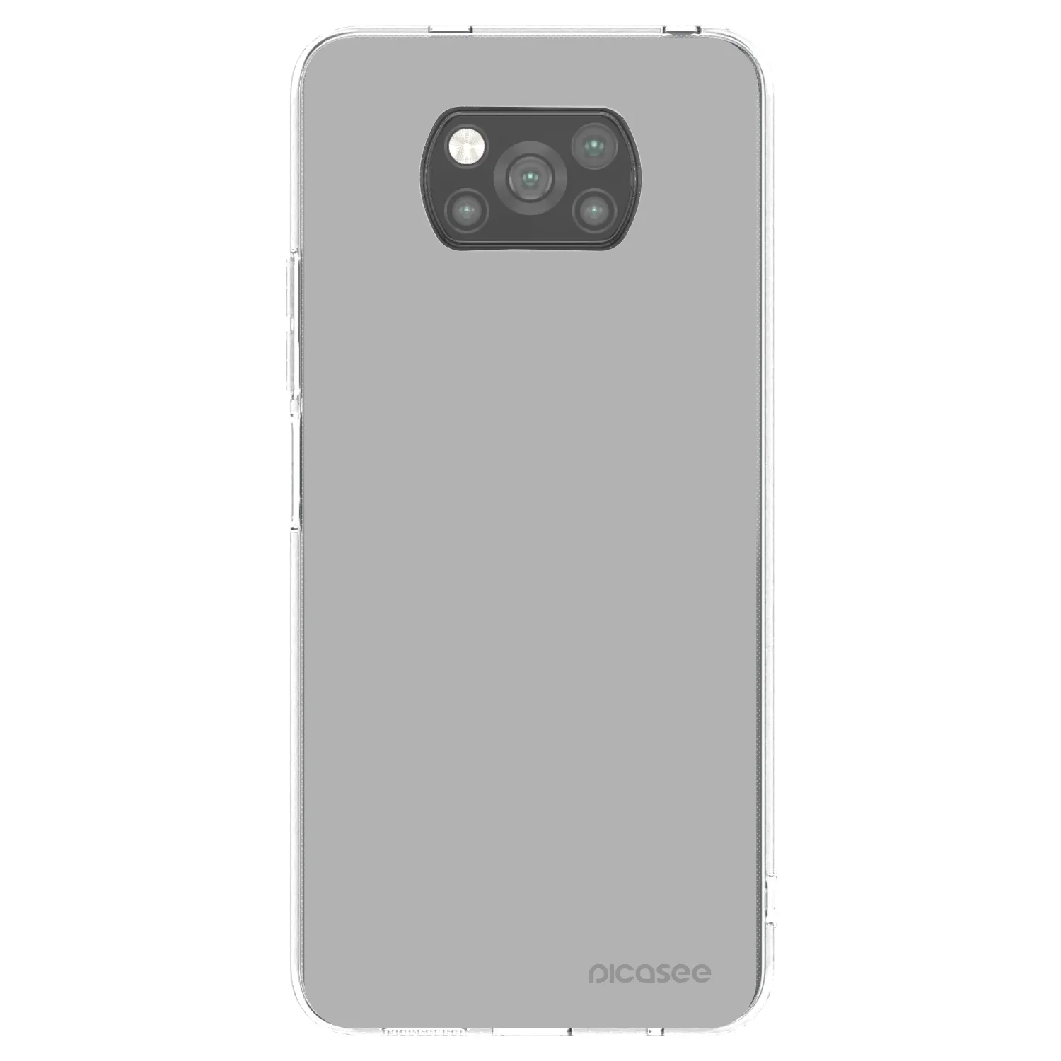 Picasee Μαύρη θήκη σιλικόνης για Xiaomi Poco X3 - Stone