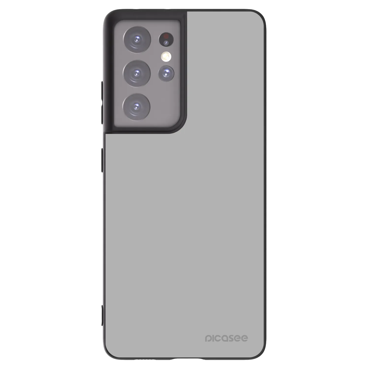 Picasee Μαύρη θήκη σιλικόνης για Samsung Galaxy S21 Ultra 5G G998B - Stone