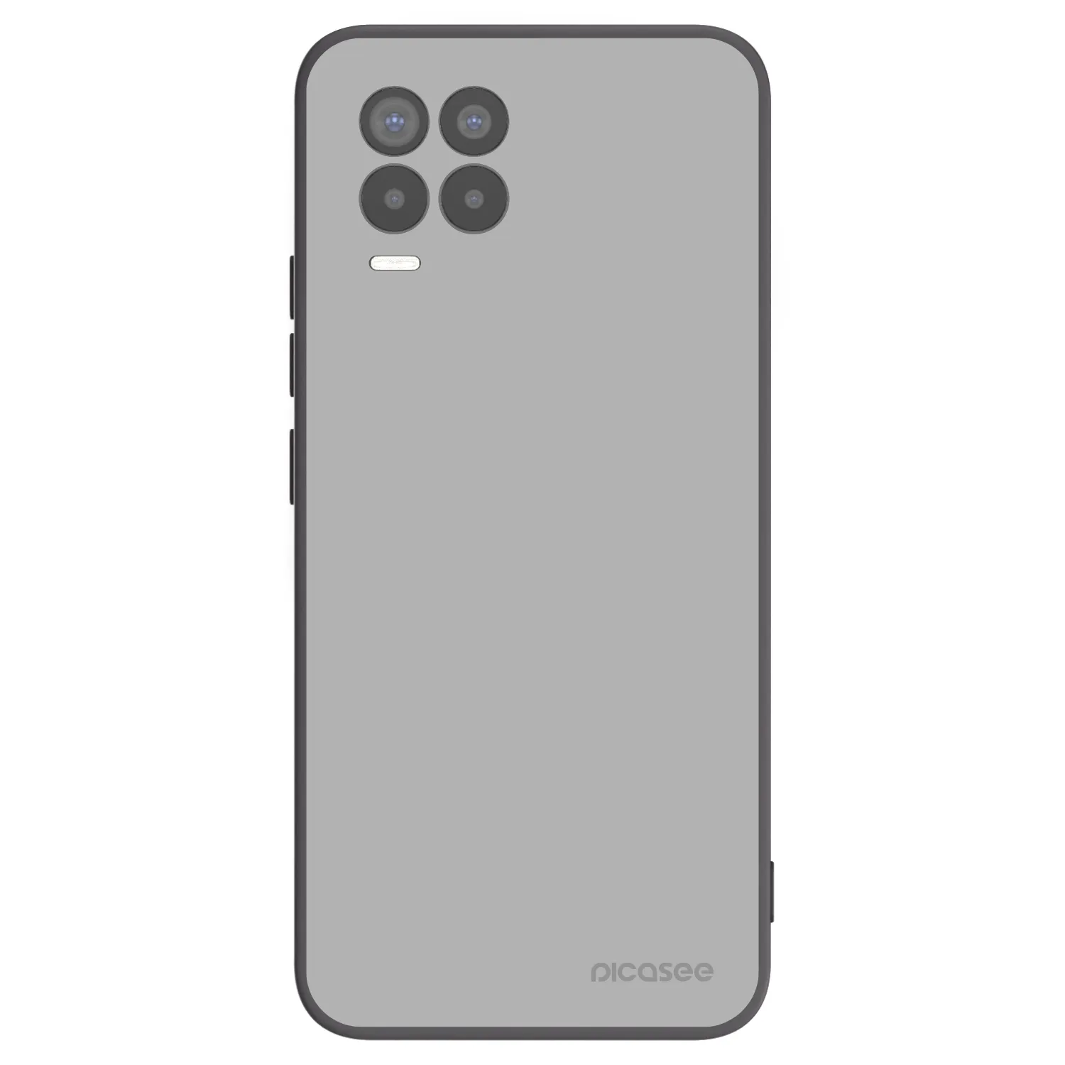 Picasee Μαύρη θήκη σιλικόνης για Realme 8 4G - Stone