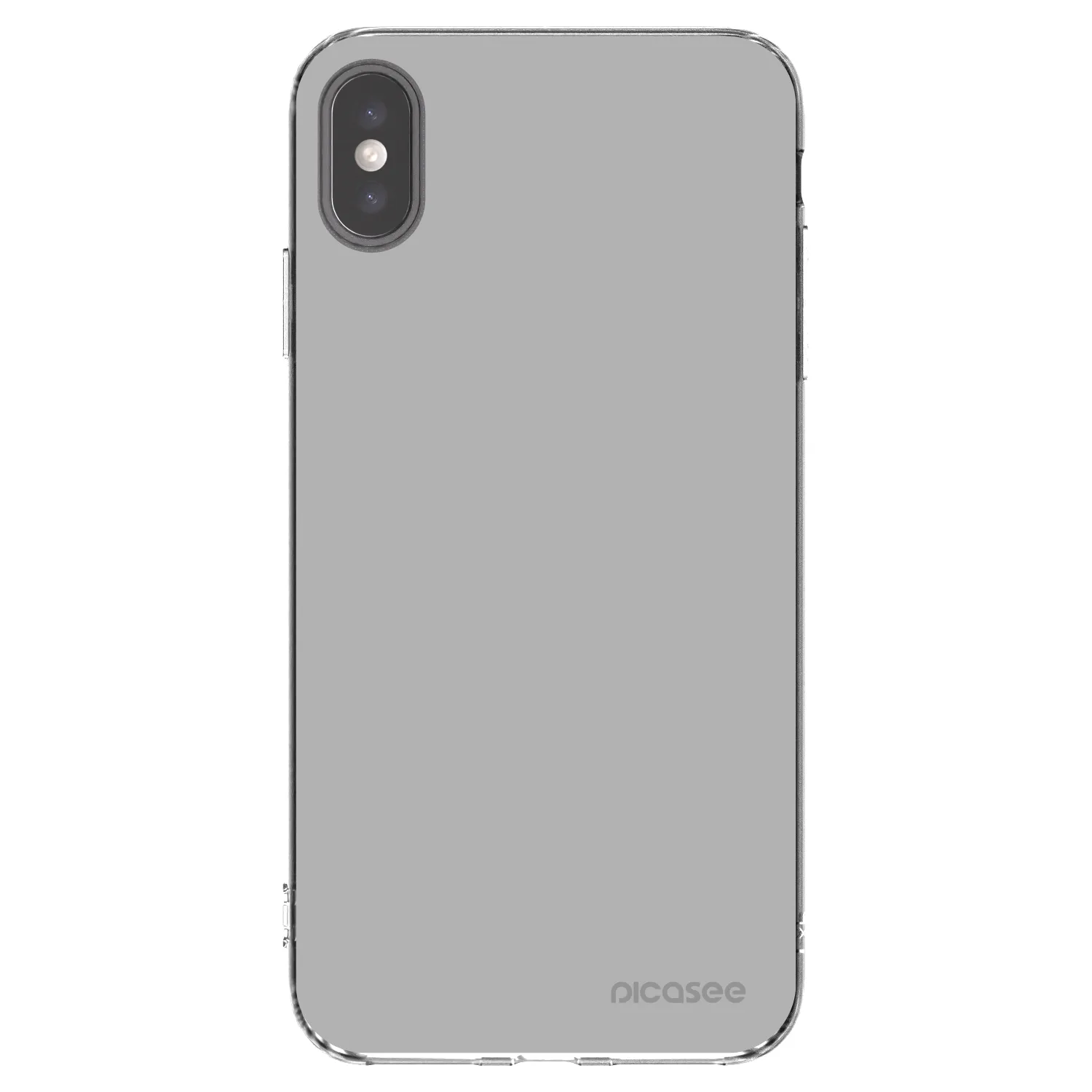 Picasee διαφανής θήκη σιλικόνης Apple iPhone XS Max - Stone