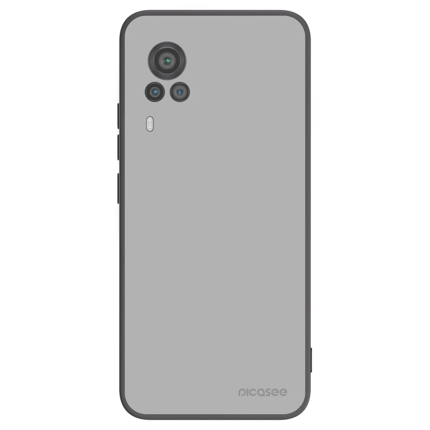 Picasee Μαύρη θήκη σιλικόνης για Vivo X60 Pro 5G - Stone