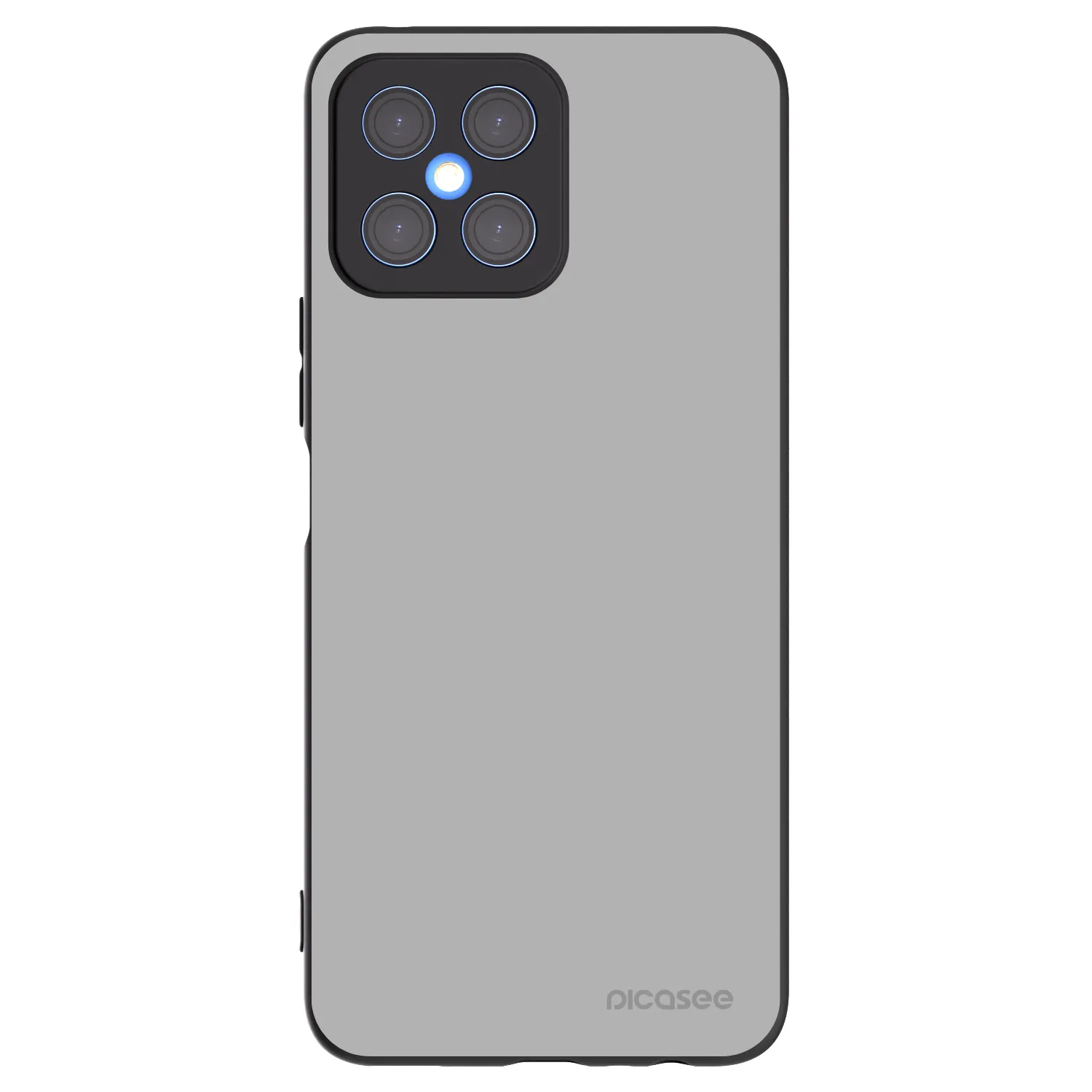 Picasee Μαύρη θήκη σιλικόνης για Honor X8 4G - Stone