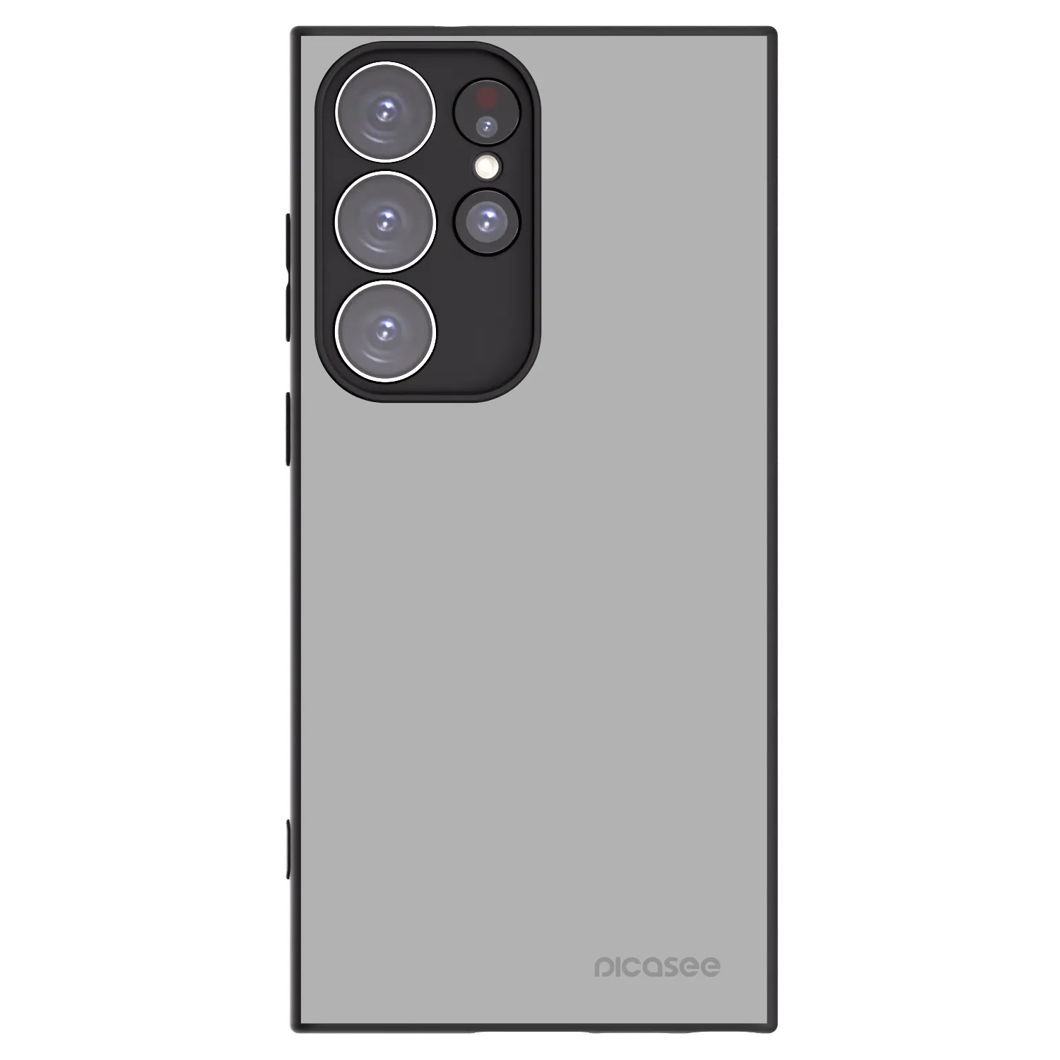 Picasee Μαύρη θήκη σιλικόνης για Samsung Galaxy S23 Ultra 5G - Stone