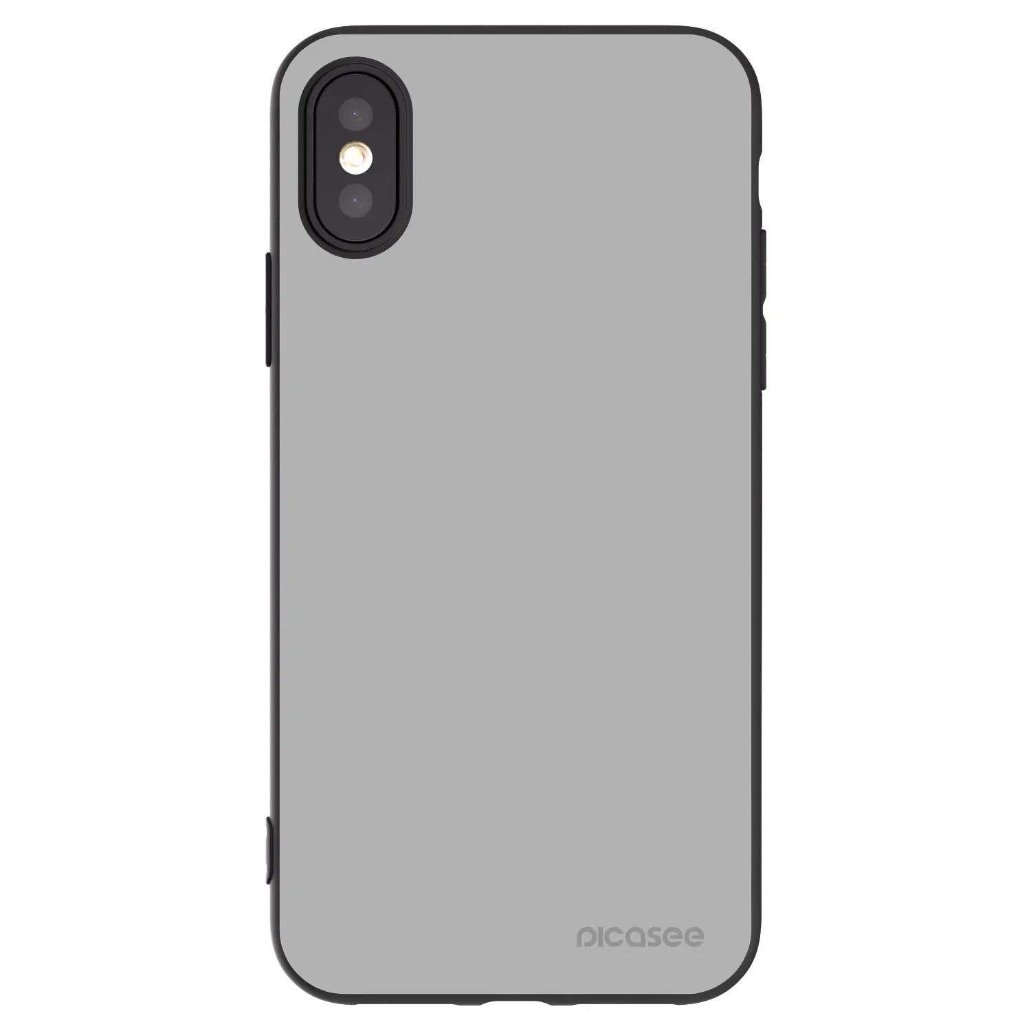 Picasee Μαύρη θήκη σιλικόνης για Apple iPhone X/XS - Stone