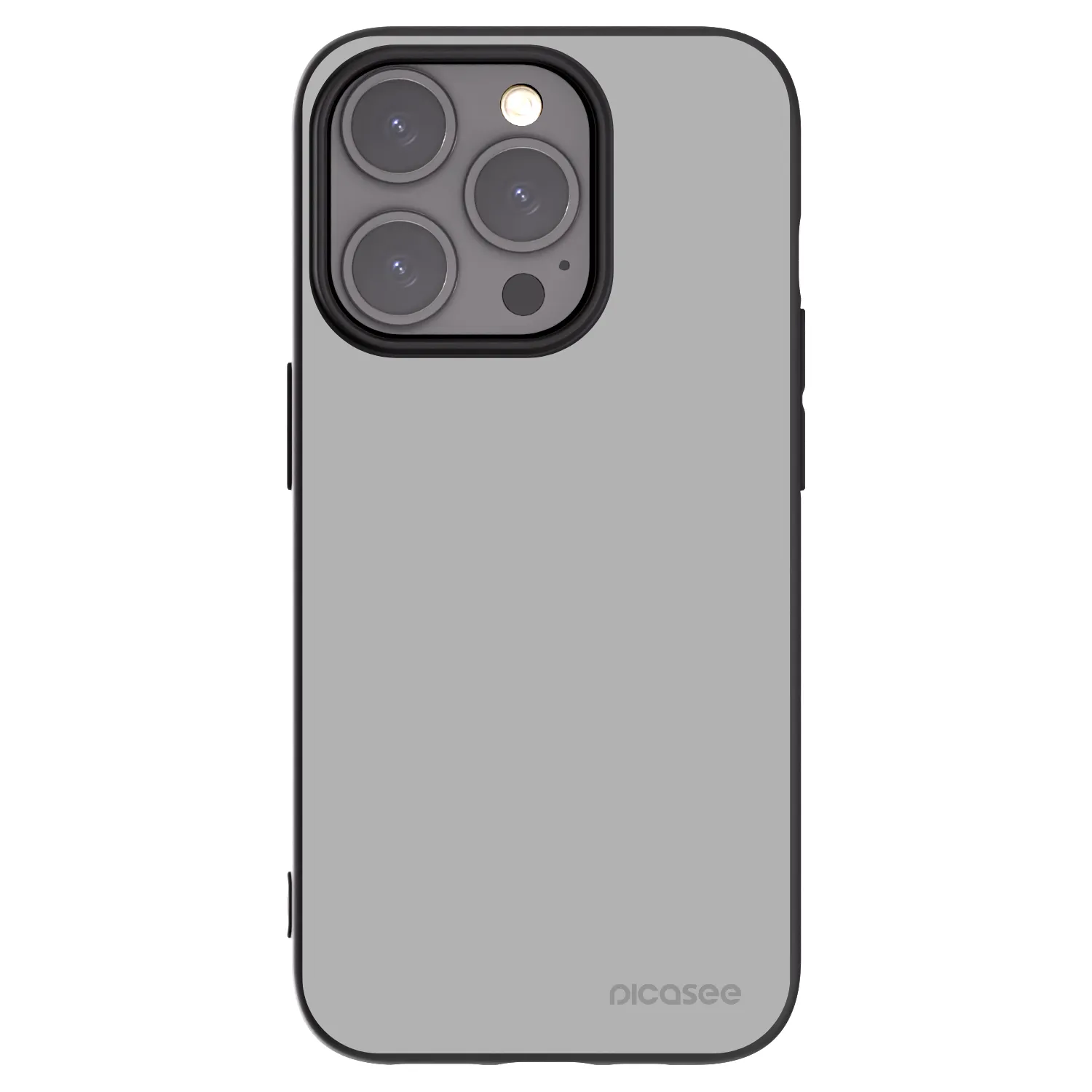 Picasee Μαύρη θήκη σιλικόνης για Apple iPhone 15 Pro - Stone