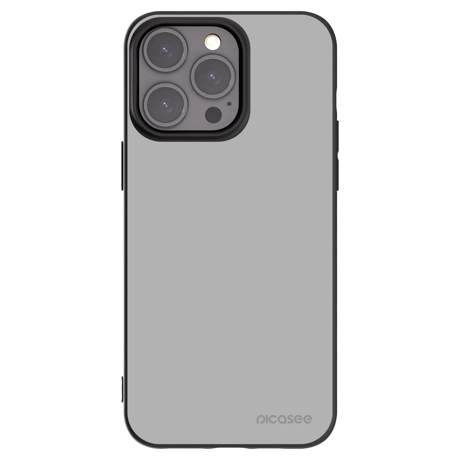 Picasee Μαύρη θήκη σιλικόνης για Apple iPhone 15 Pro Max - Stone
