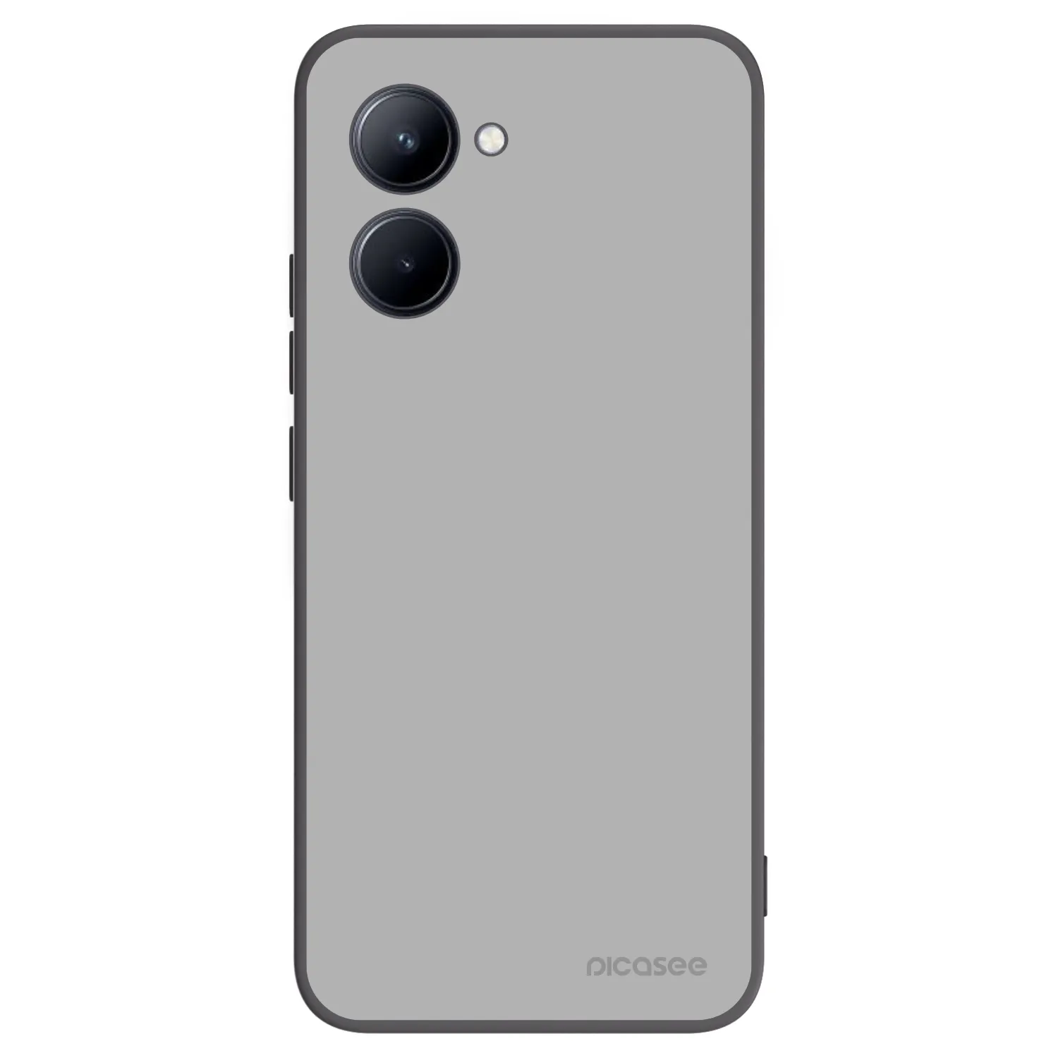 Picasee Μαύρη θήκη σιλικόνης για Realme C33 (2023) - Stone