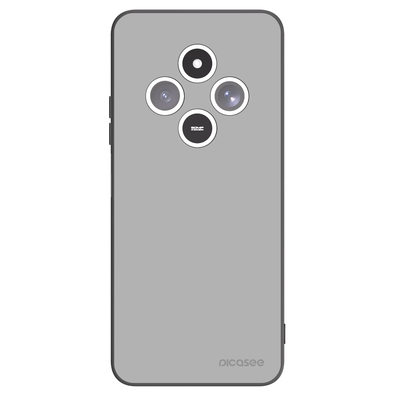 Picasee Μαύρη θήκη σιλικόνης για Xiaomi Redmi 14C - Stone