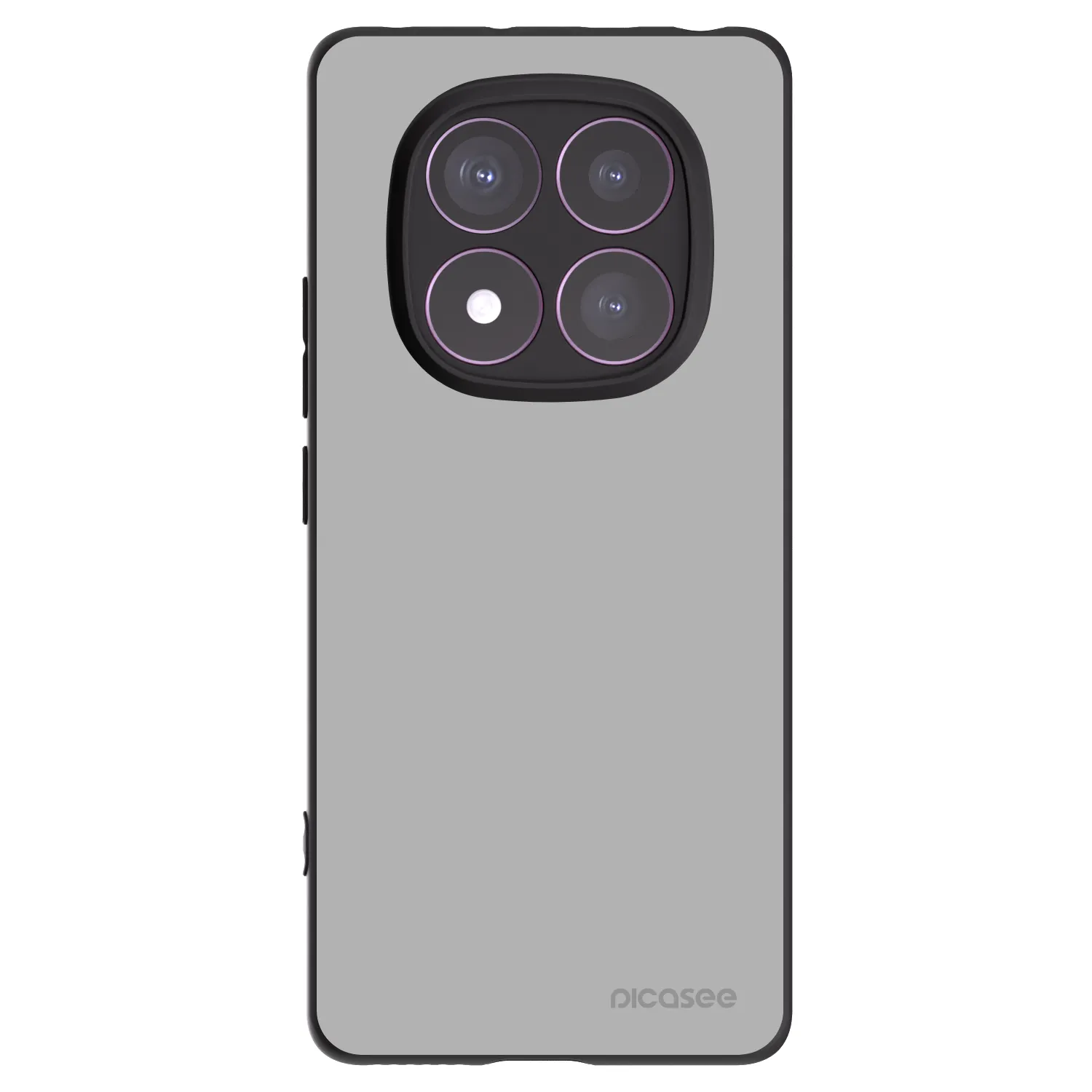 Picasee Μαύρη θήκη σιλικόνης για Xiaomi Redmi Note 14 Pro 4G - Stone