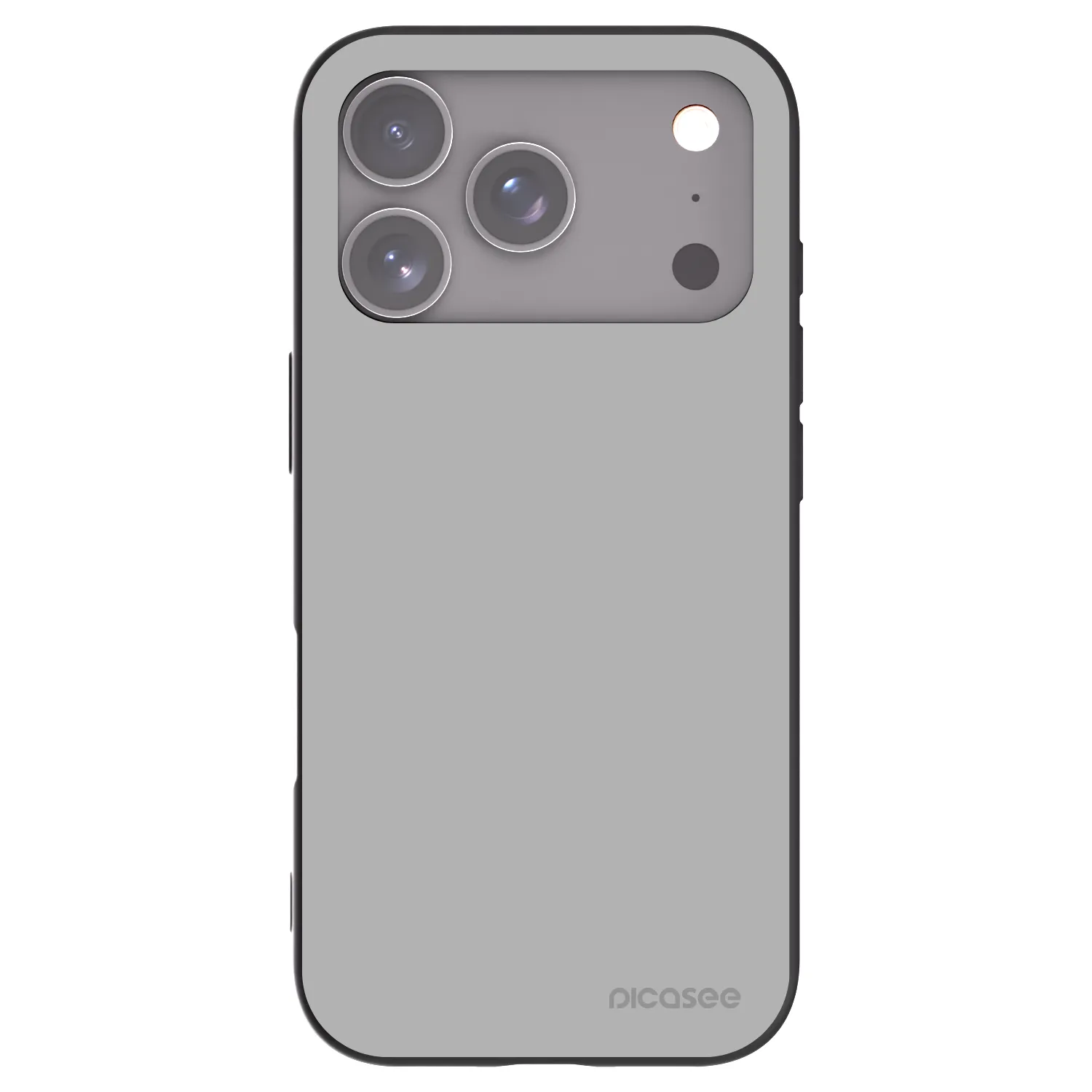 Picasee Μαύρη θήκη σιλικόνης για Apple iPhone 17 Pro - Stone