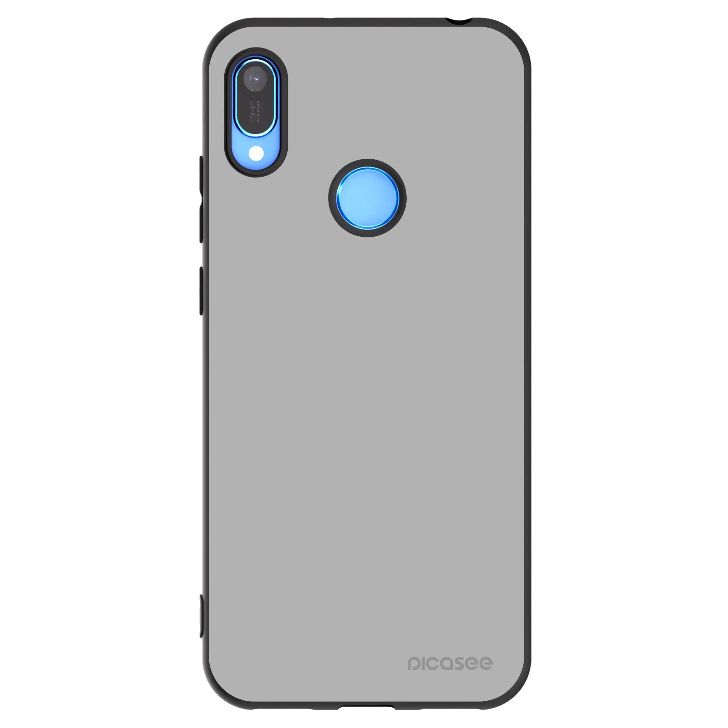 Picasee Μαύρη θήκη σιλικόνης για Huawei Y6 2019 - Stone