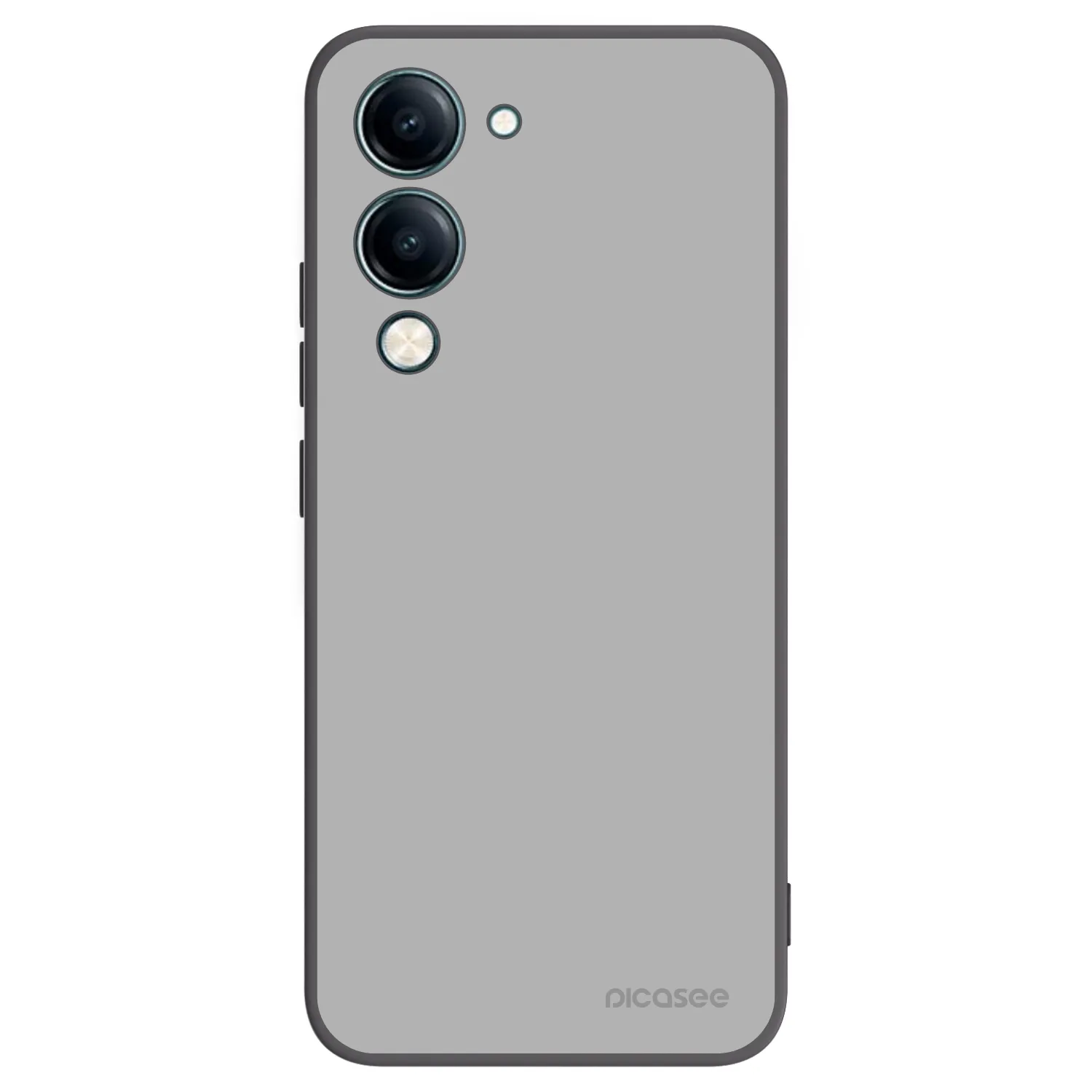 Picasee Μαύρη θήκη σιλικόνης για Vivo Y29s 5G - Stone