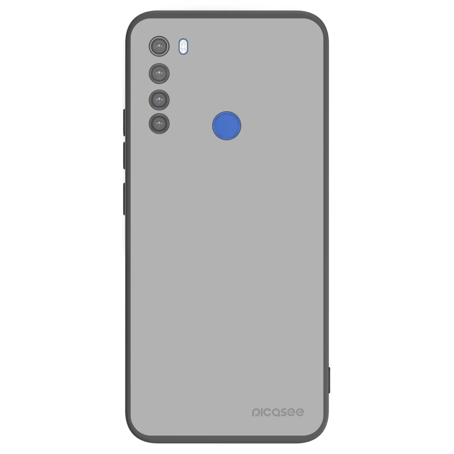 Picasee Μαύρη θήκη σιλικόνης για Xiaomi Redmi Note 8T - Stone