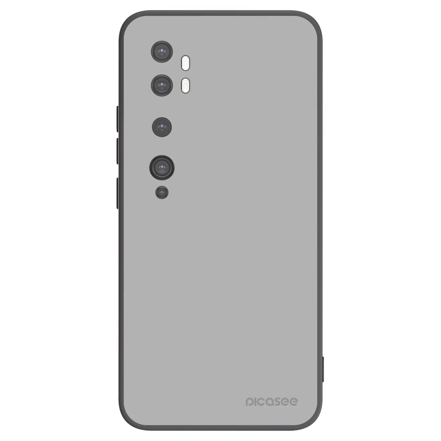 Picasee Μαύρη θήκη σιλικόνης για Xiaomi Mi Note 10 (Pro) - Stone