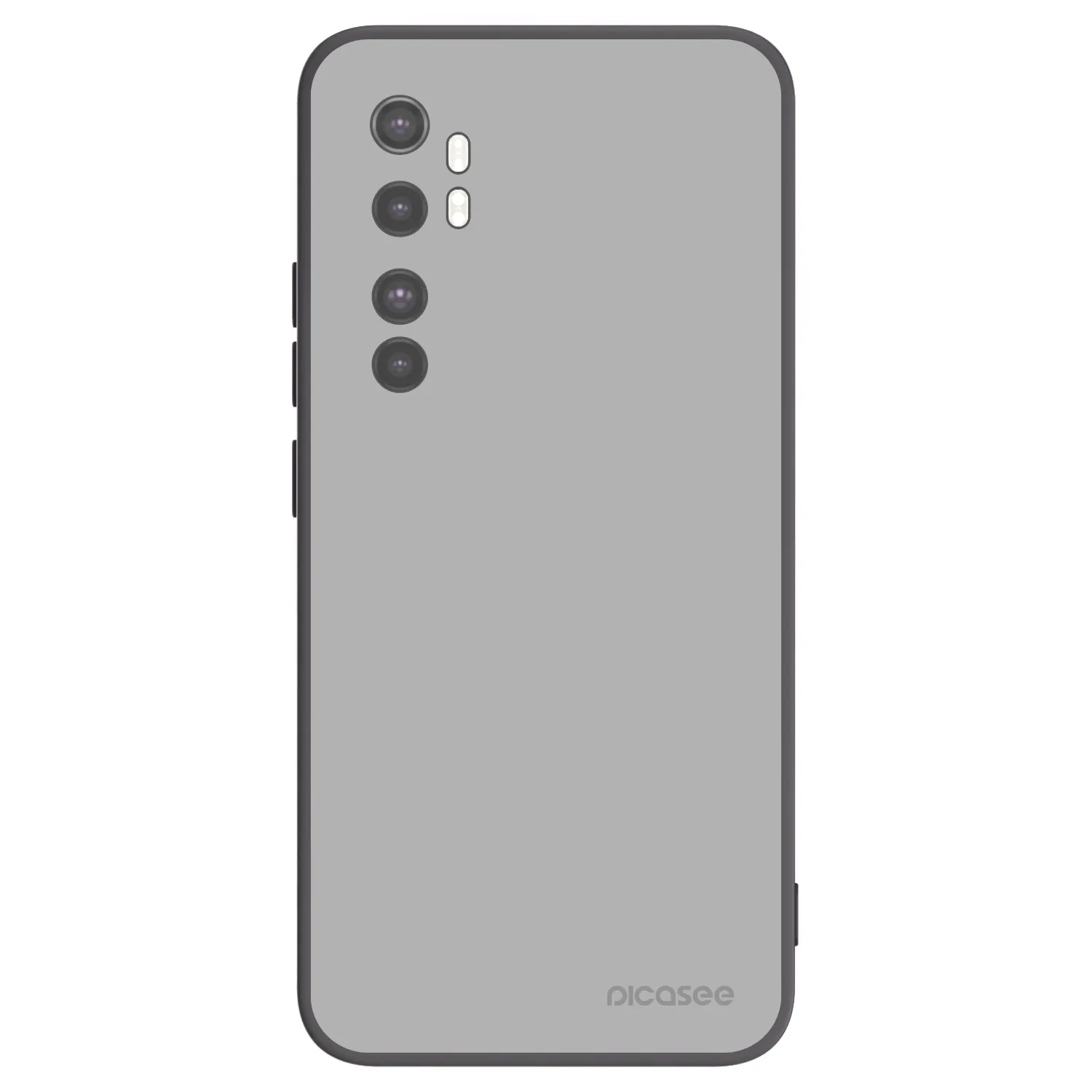 Picasee Μαύρη θήκη σιλικόνης για Xiaomi Mi Note 10 Lite - Stone