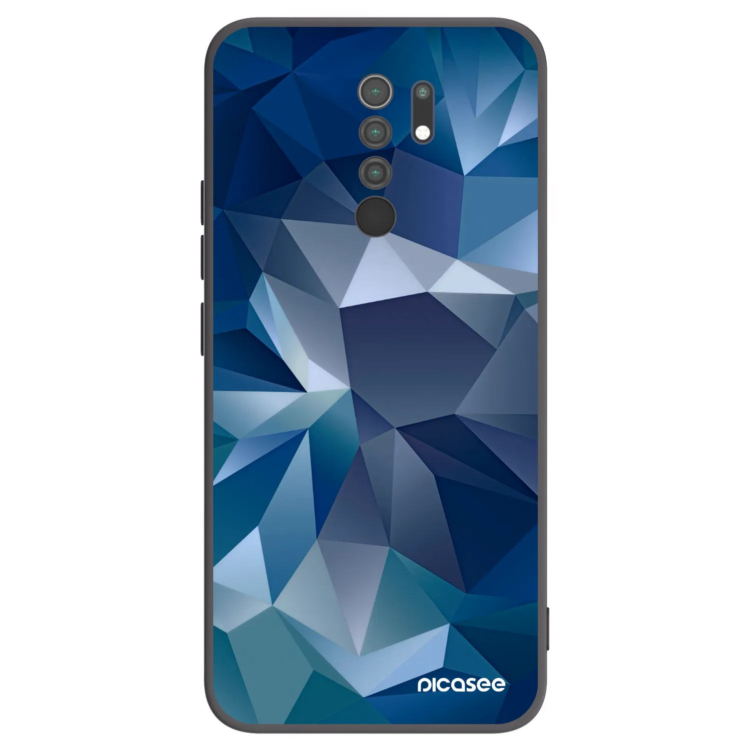 Picasee Μαύρη θήκη σιλικόνης για Xiaomi Redmi 9 - Wallpaper