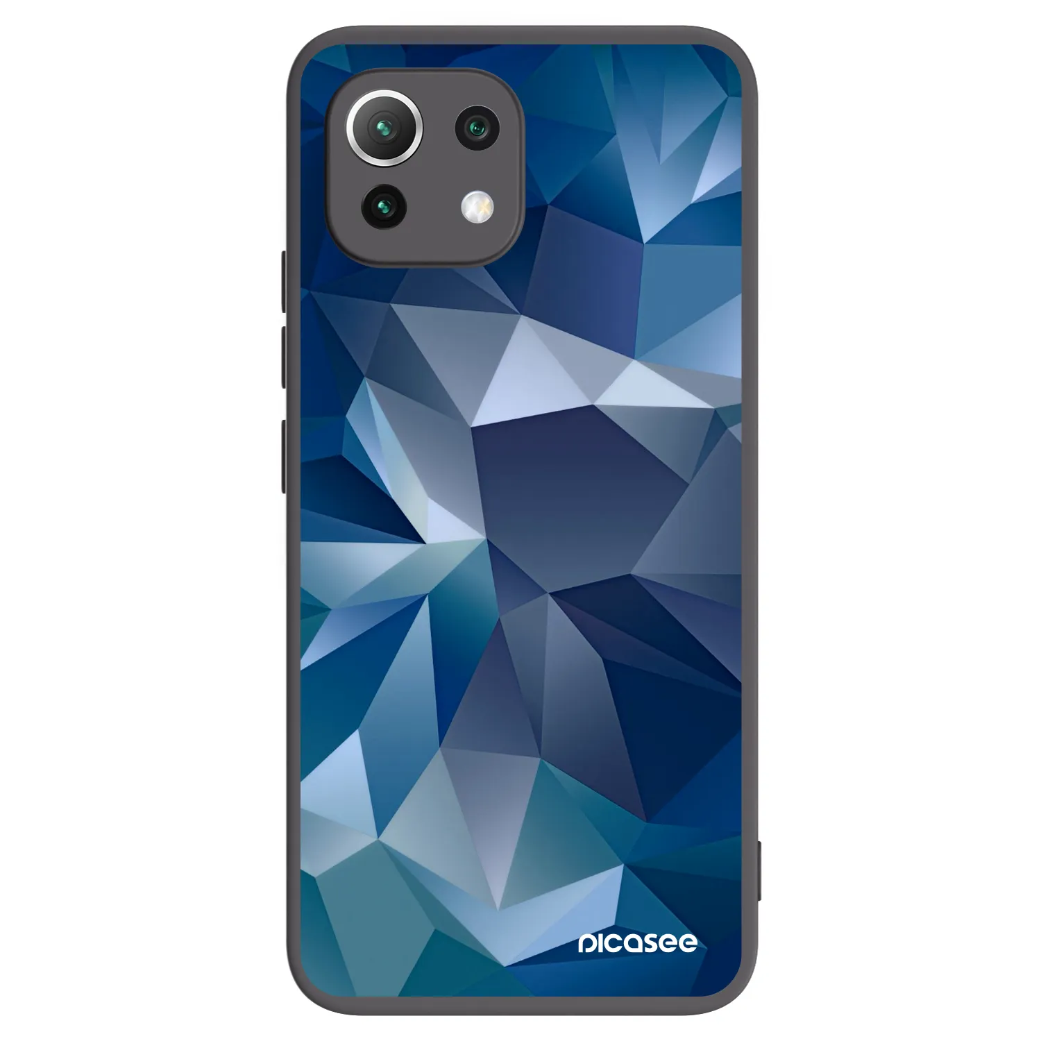 Picasee Μαύρη θήκη σιλικόνης για Xiaomi Mi 11 Lite - Wallpaper