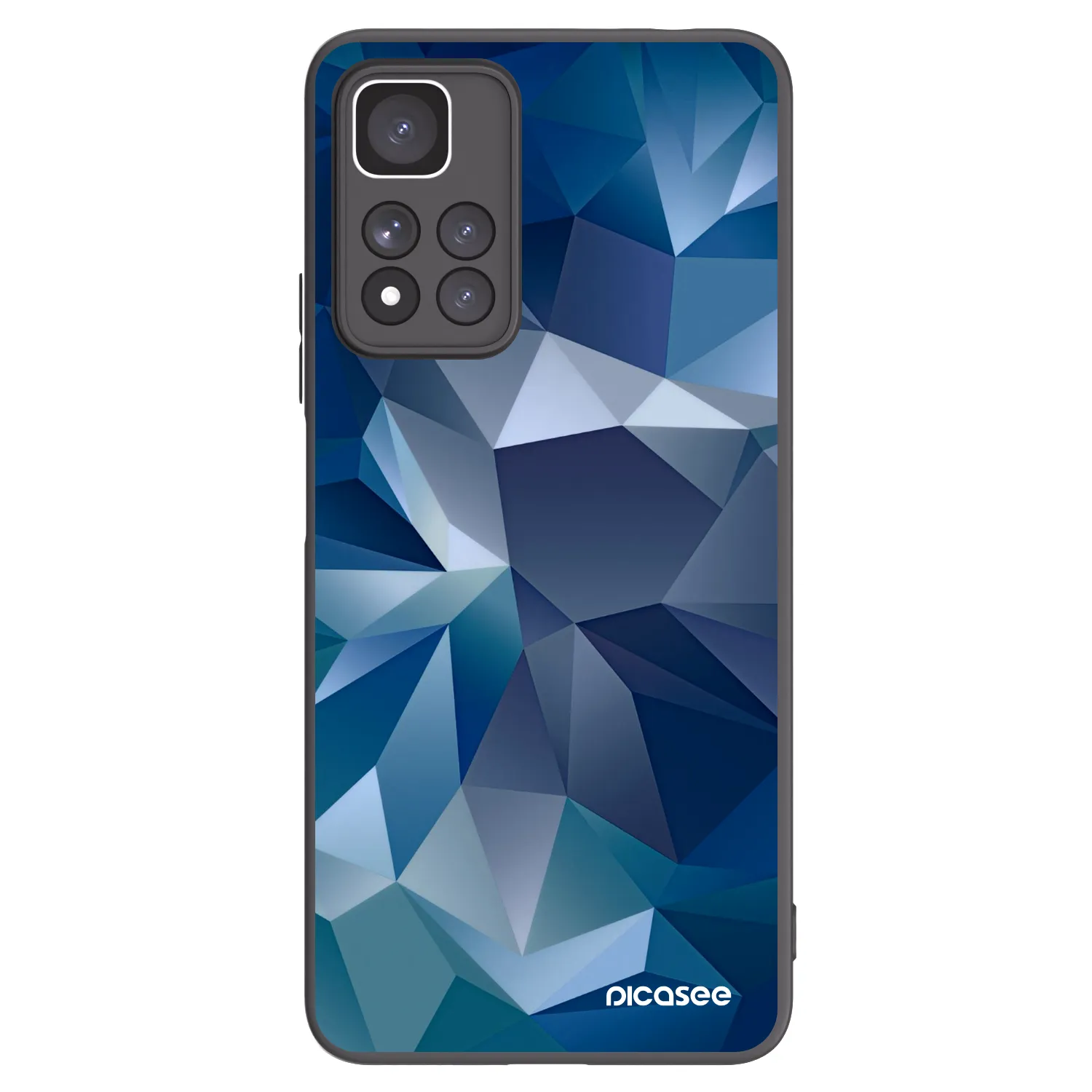 Picasee Μαύρη θήκη σιλικόνης για Xiaomi Redmi Note 11 Pro+ 5G - Wallpaper