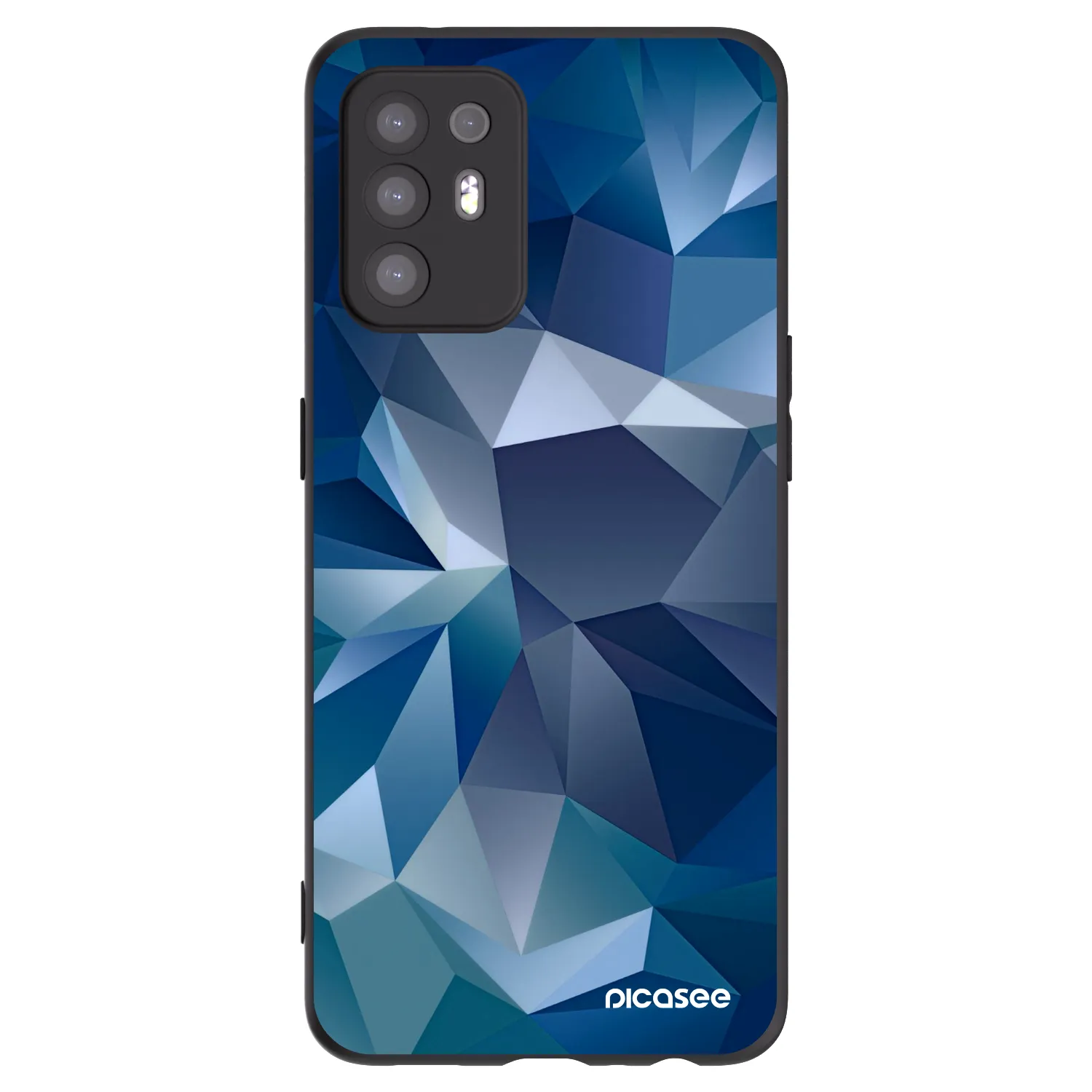 Picasee Μαύρη θήκη σιλικόνης για OPPO A94 5G - Wallpaper