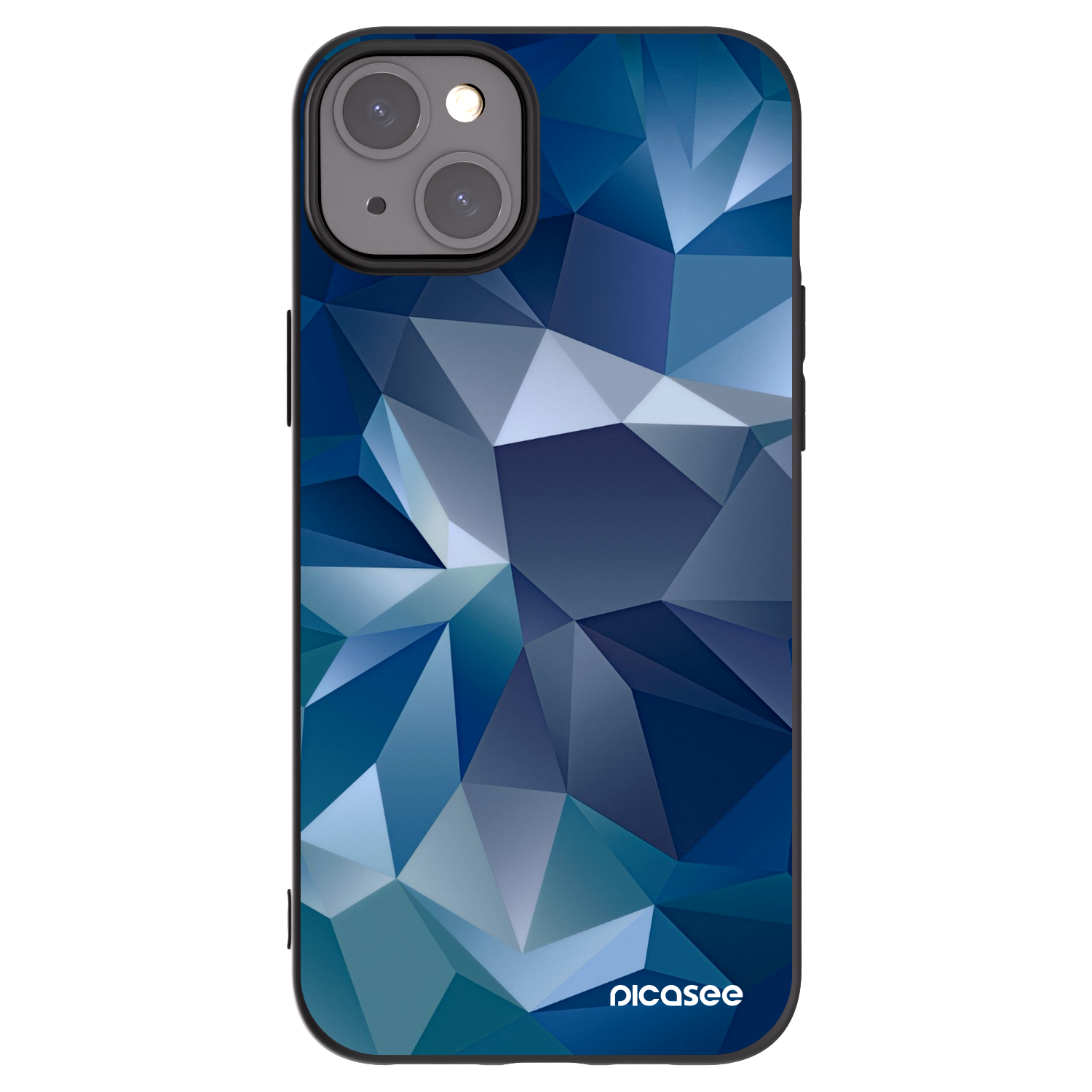 Picasee Μαύρη θήκη σιλικόνης για Apple iPhone 15 Plus - Wallpaper