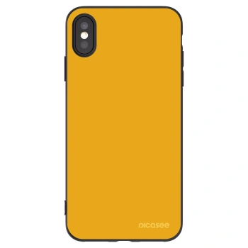 Picasee Μαύρη θήκη σιλικόνης για Apple iPhone XS Max - Sun