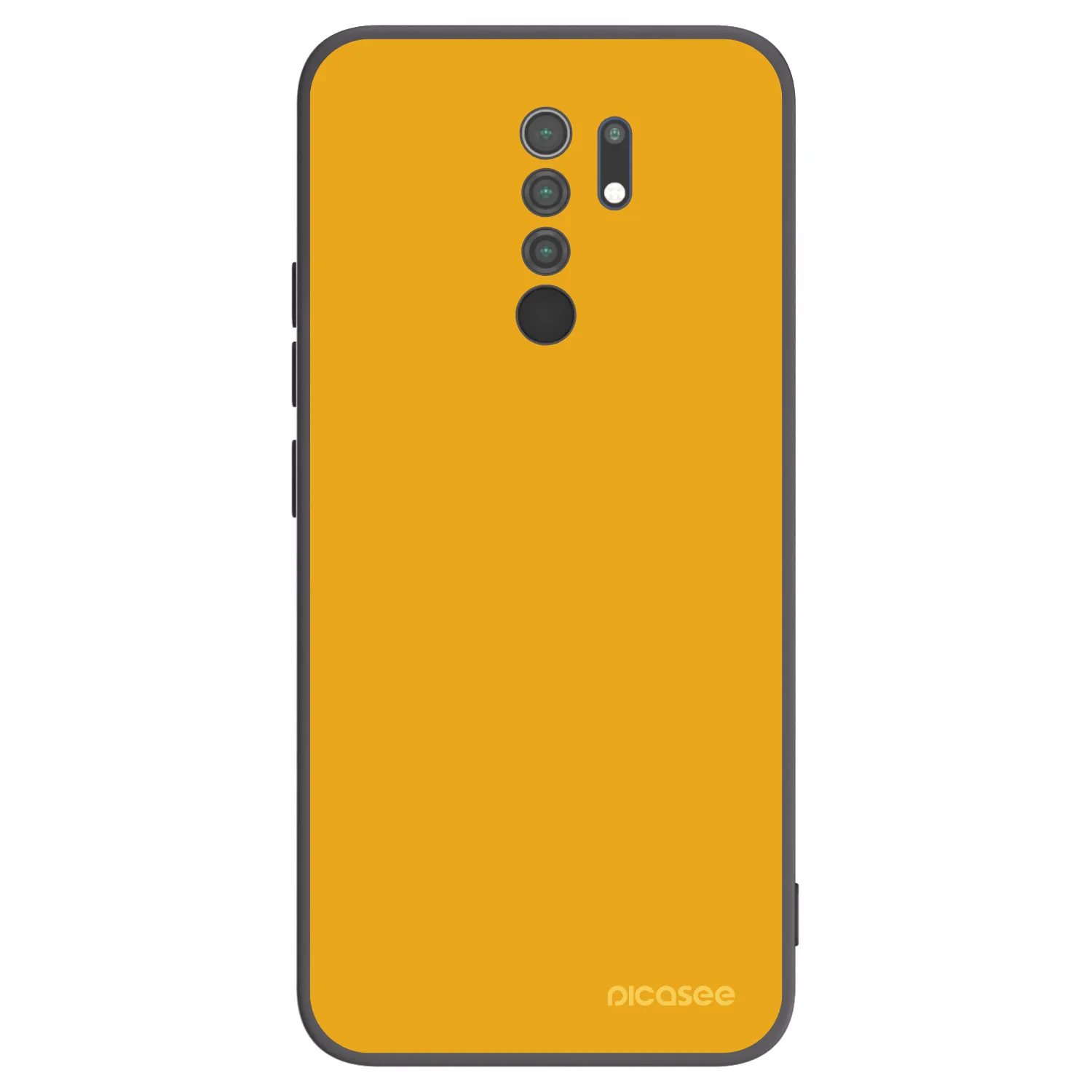 Picasee Μαύρη θήκη σιλικόνης για Xiaomi Redmi 9 - Sun