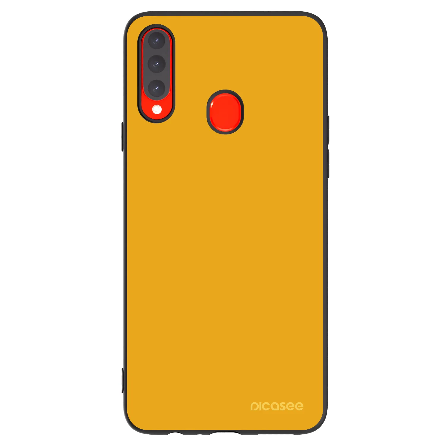 Picasee Μαύρη θήκη σιλικόνης για Samsung Galaxy A20s - Sun