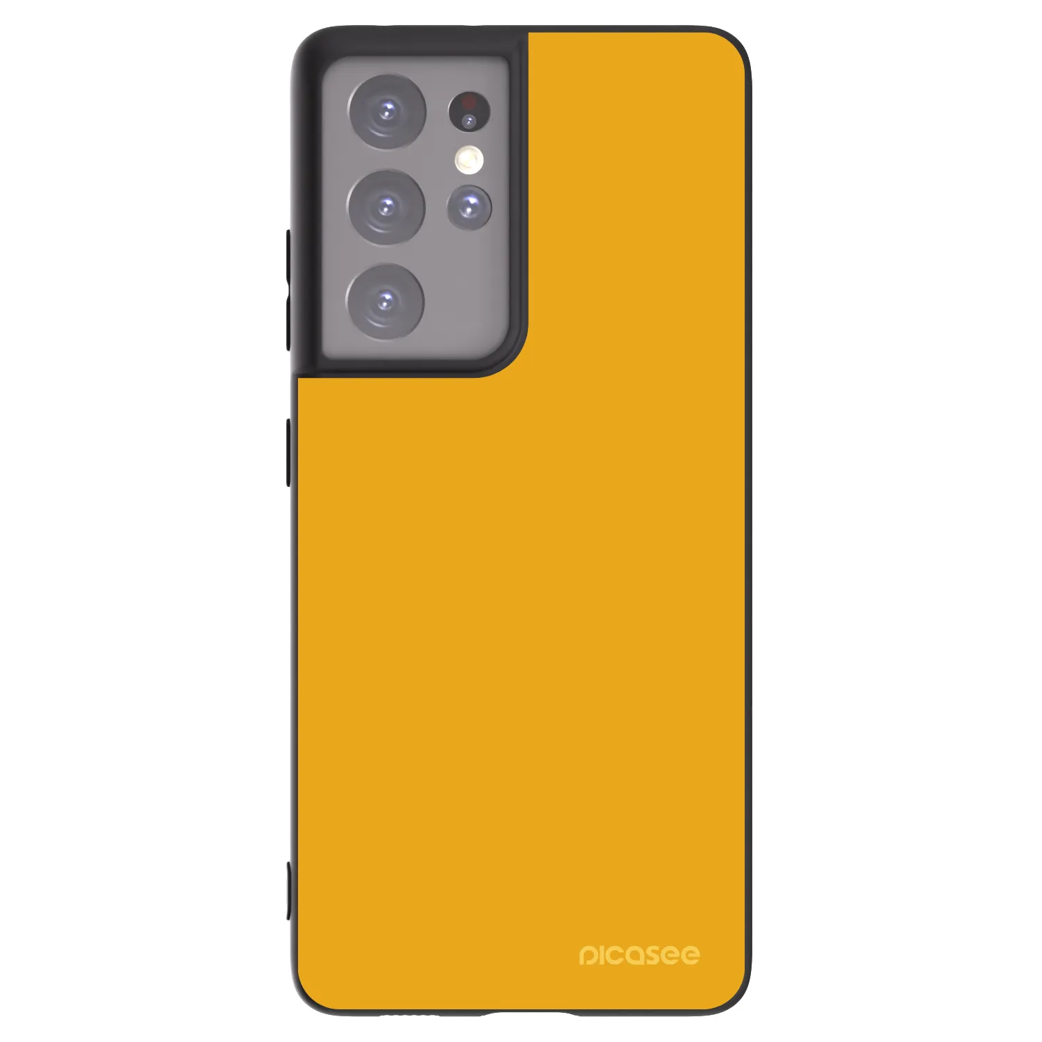 Picasee Μαύρη θήκη σιλικόνης για Samsung Galaxy S21 Ultra 5G G998B - Sun