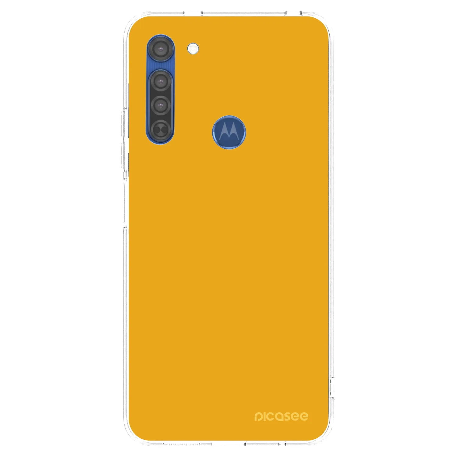 Picasee διαφανής θήκη σιλικόνης Motorola Moto G8 - Sun