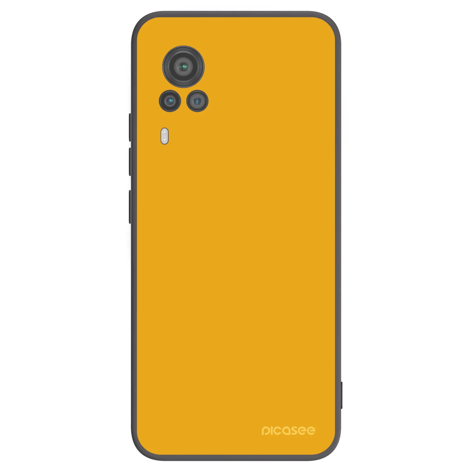 Picasee Μαύρη θήκη σιλικόνης για Vivo X60 Pro 5G - Sun