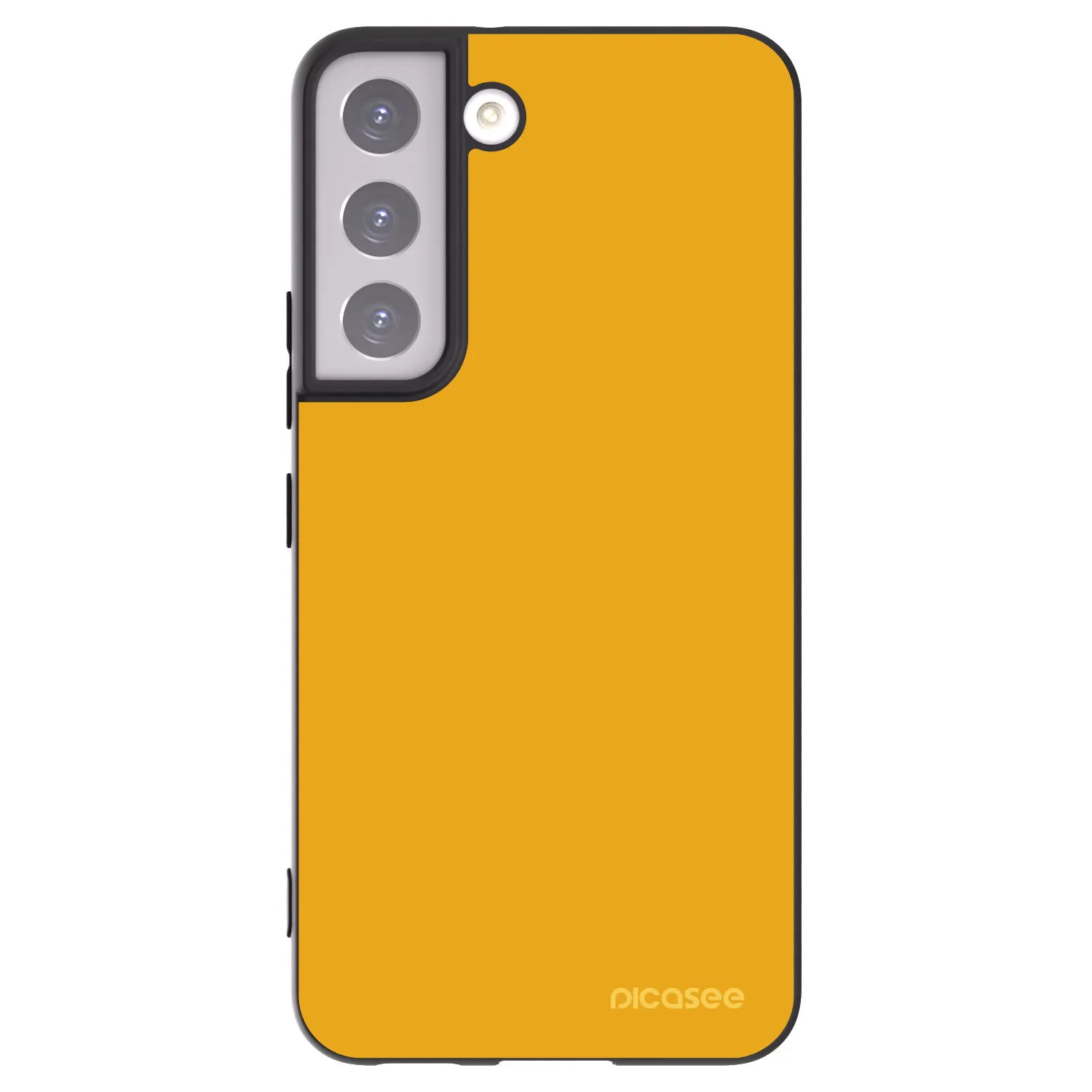 Picasee Μαύρη θήκη σιλικόνης για Samsung Galaxy S22 5G - Sun
