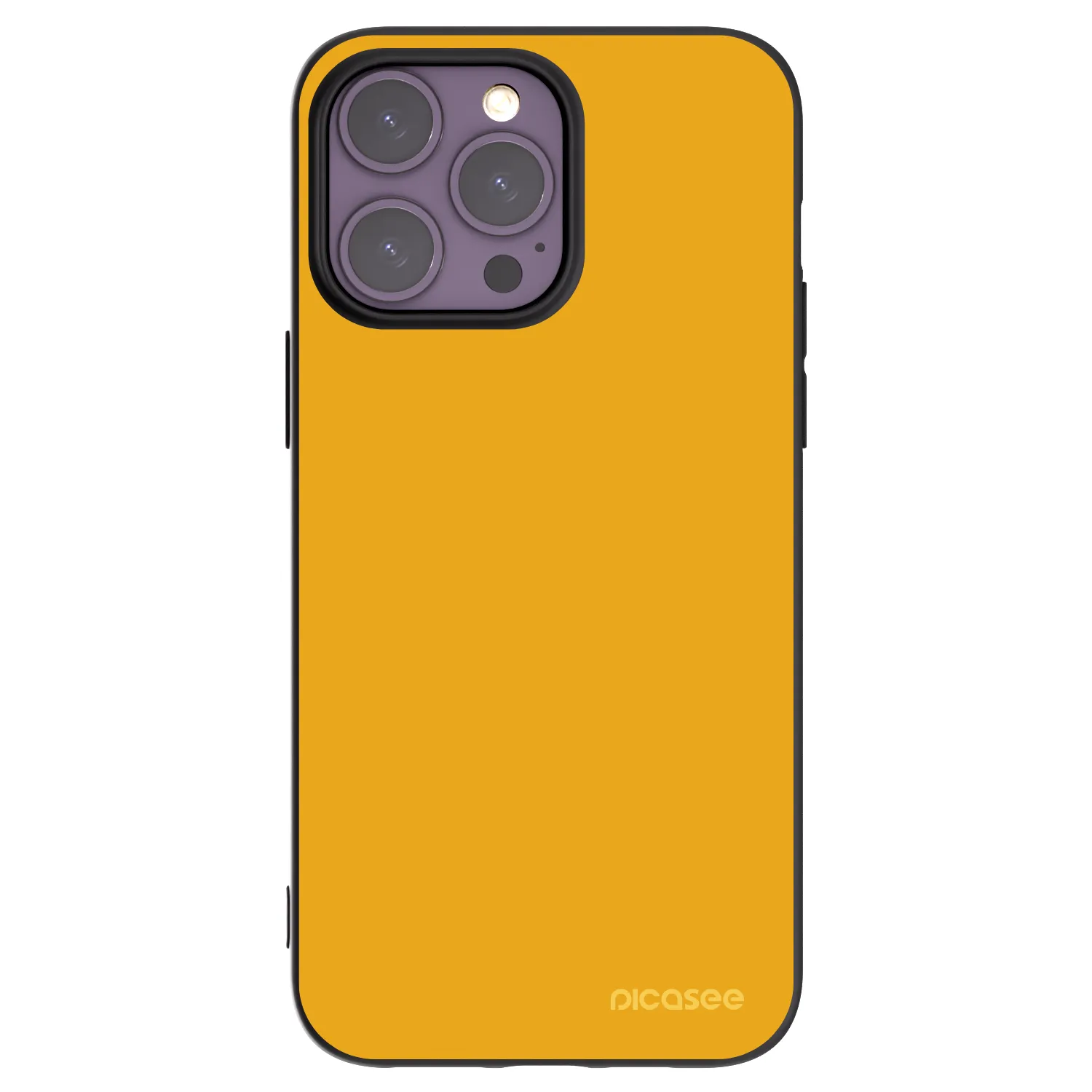 Picasee Μαύρη θήκη σιλικόνης για Apple iPhone 14 Pro Max - Sun
