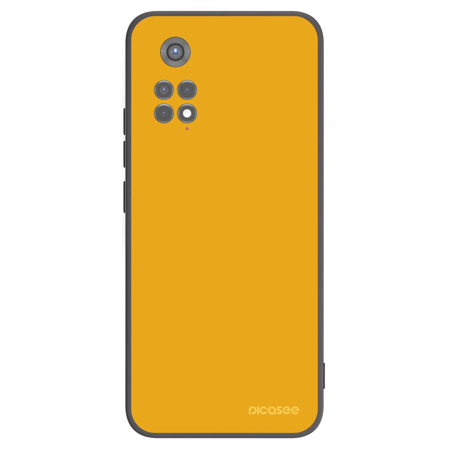 Picasee Μαύρη θήκη σιλικόνης για Xiaomi Redmi Note 11S 5G - Sun