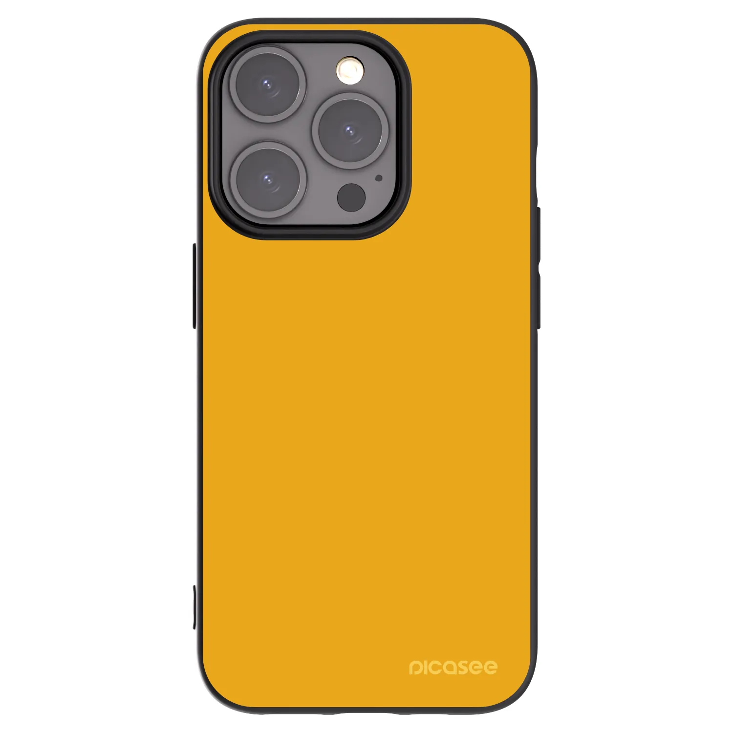 Picasee Μαύρη θήκη σιλικόνης για Apple iPhone 15 Pro - Sun