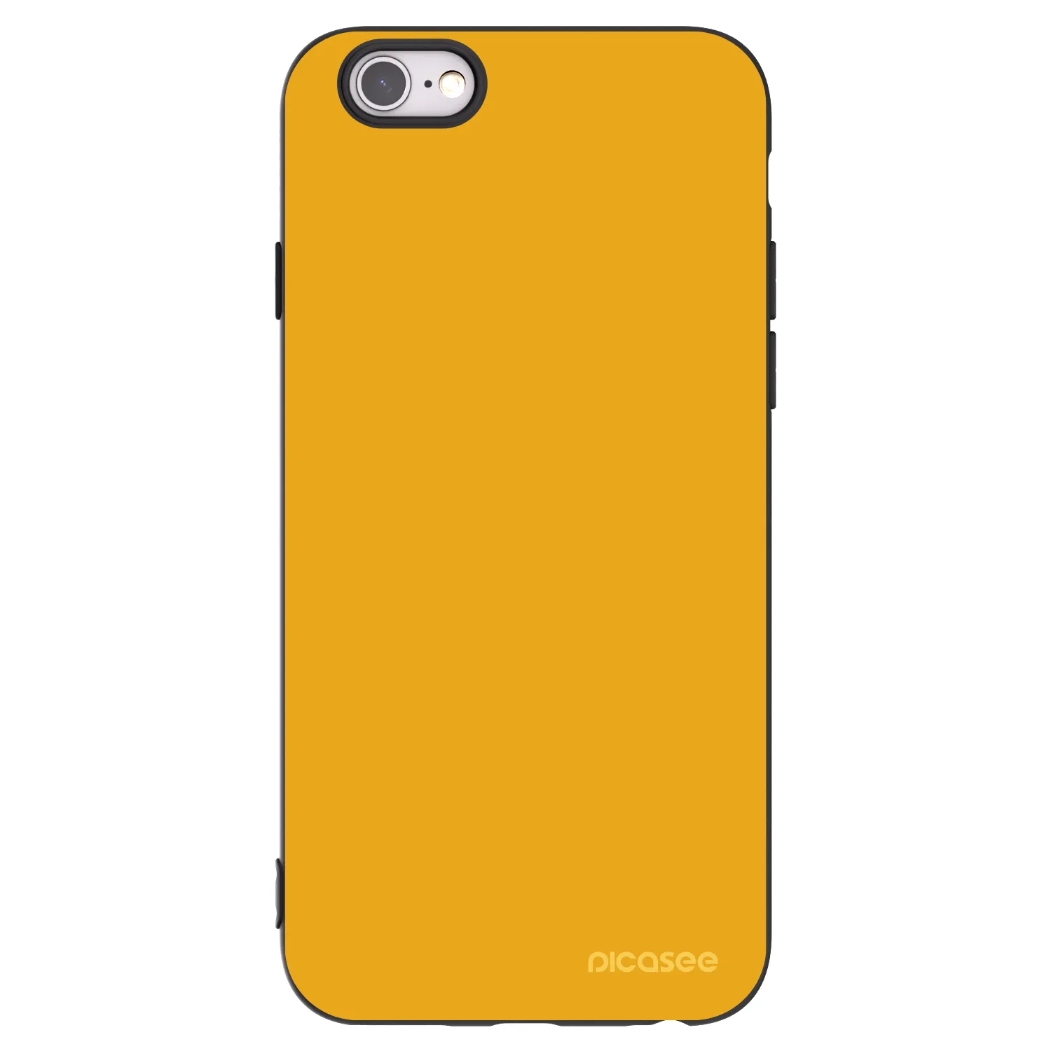 Picasee Μαύρη θήκη σιλικόνης για Apple iPhone 6/6S - Sun