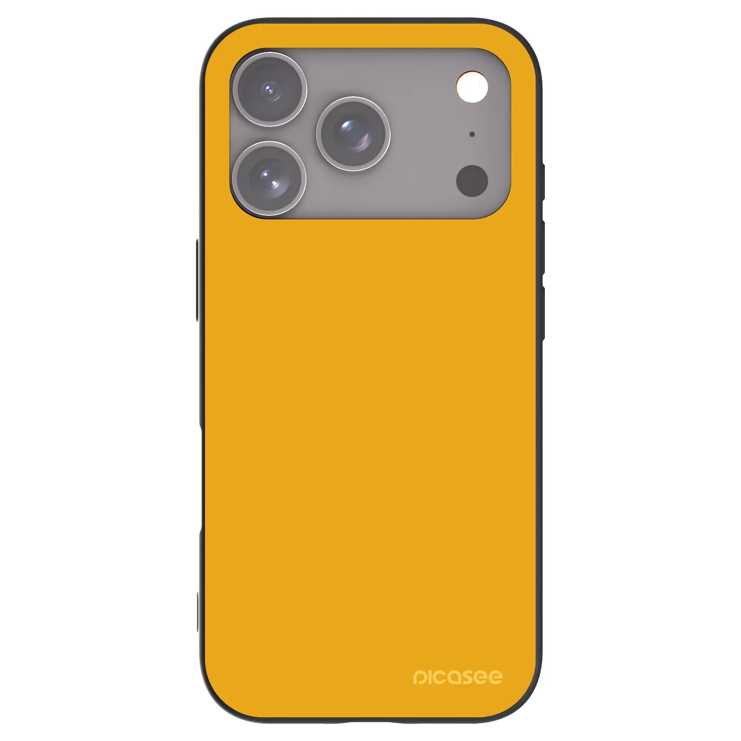 Picasee Μαύρη θήκη σιλικόνης για Apple iPhone 17 Pro - Sun
