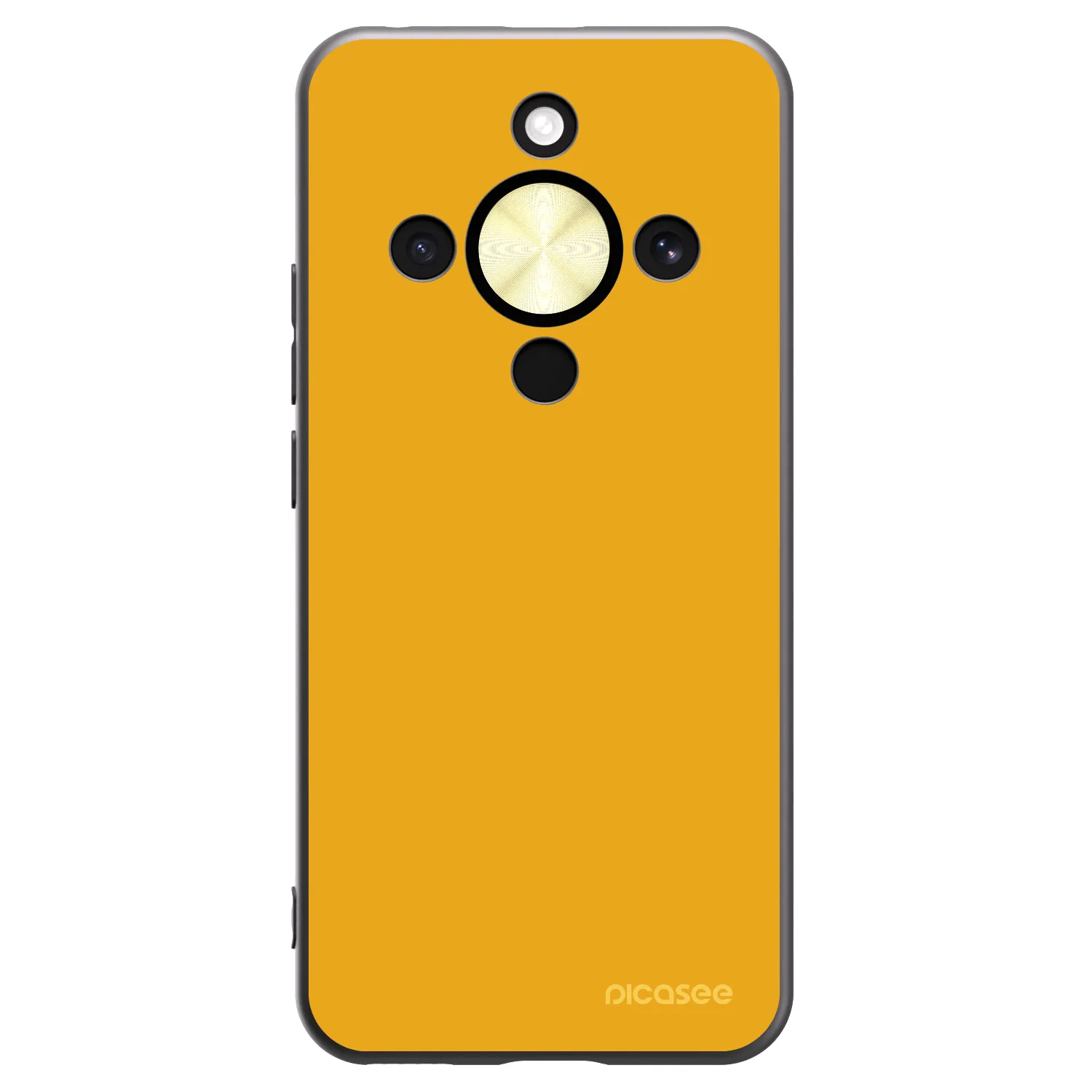 Picasee Μαύρη θήκη σιλικόνης για Honor Magic8 Lite 5G - Sun