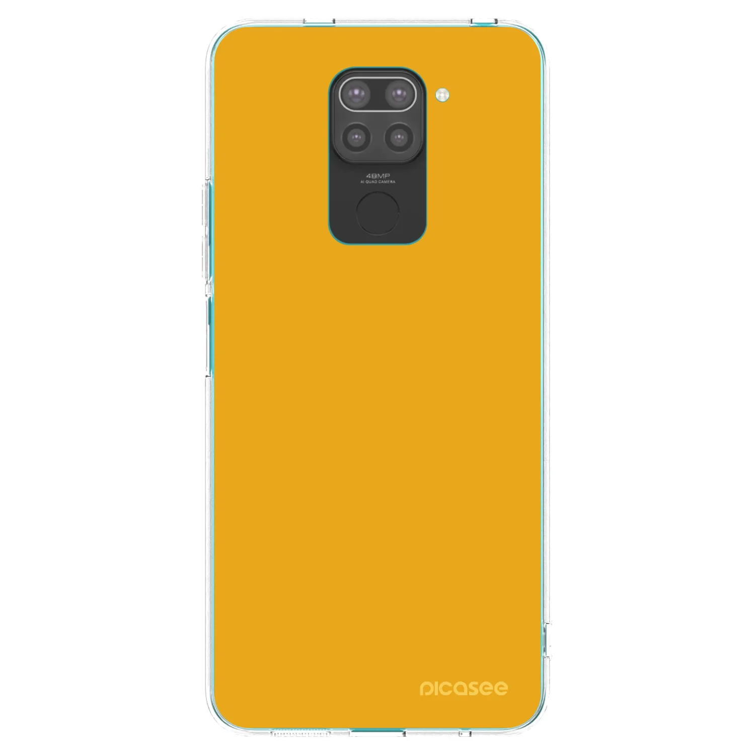 Picasee Μαύρη θήκη σιλικόνης για Xiaomi Redmi Note 9 - Sun
