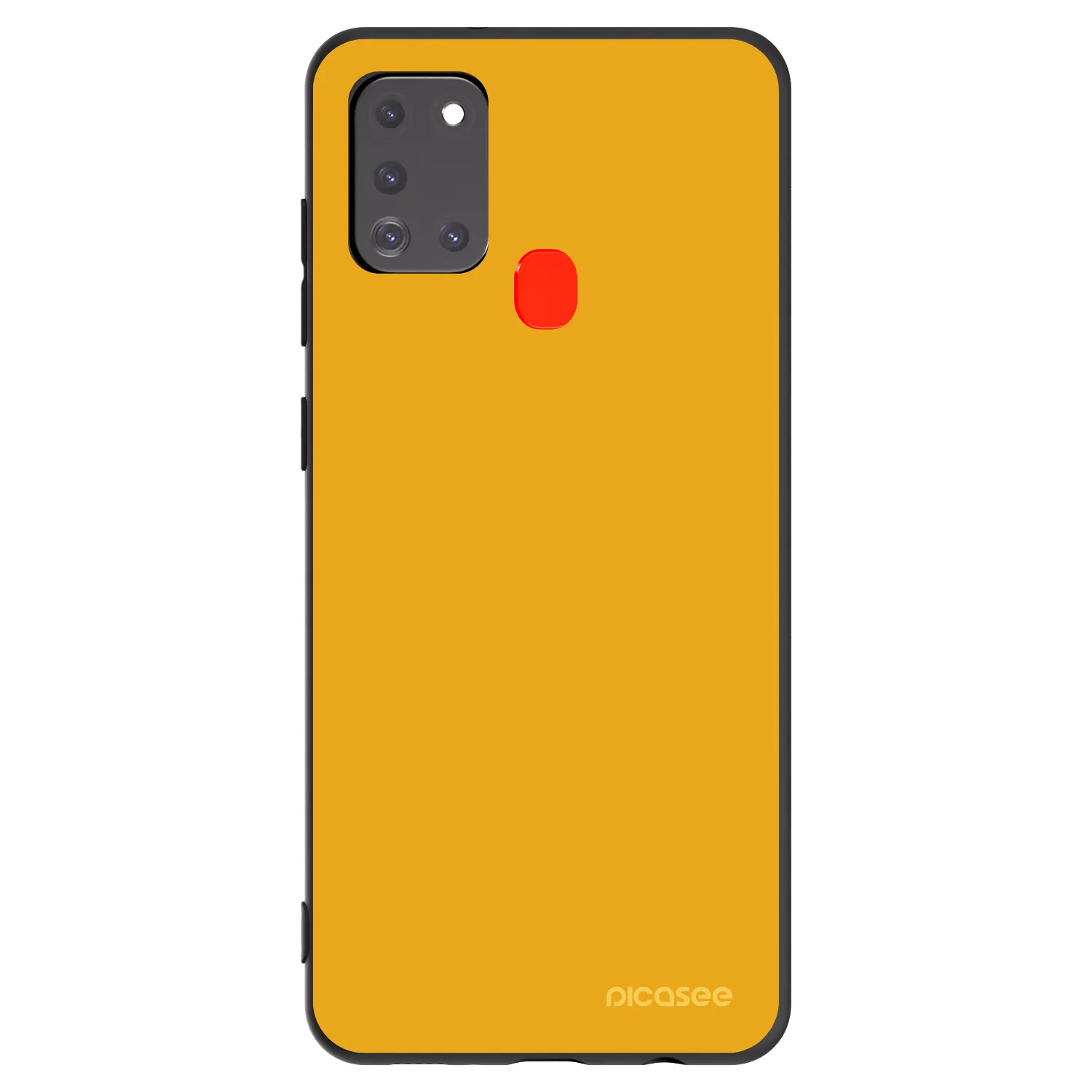 Picasee Μαύρη θήκη σιλικόνης για Samsung Galaxy A21s - Sun