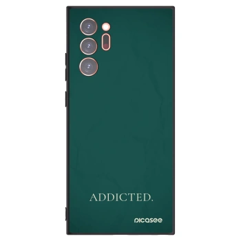 Picasee Μαύρη θήκη σιλικόνης για Samsung Galaxy Note 20 Ultra - Addicted