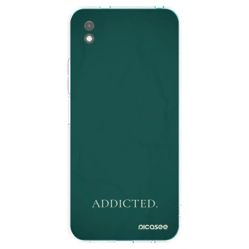 Picasee Μαύρη θήκη σιλικόνης για Xiaomi Redmi 9A - Addicted