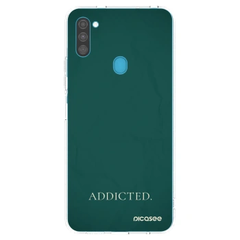 Picasee διαφανής θήκη σιλικόνης Samsung Galaxy M11 - Addicted