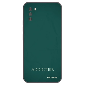 Picasee Μαύρη θήκη σιλικόνης για Xiaomi Poco M3 - Addicted