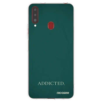 Picasee διαφανής θήκη σιλικόνης Samsung Galaxy A20s - Addicted