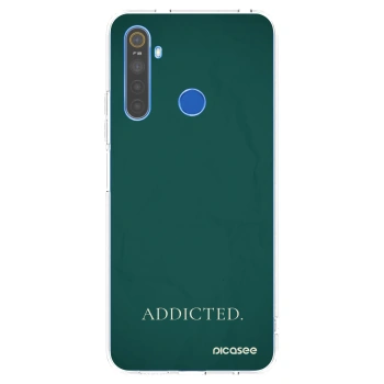 Picasee διαφανής θήκη σιλικόνης Realme 5 - Addicted