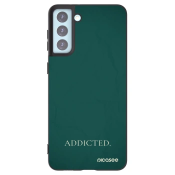 Picasee Μαύρη θήκη σιλικόνης για Samsung Galaxy S21+ 5G G996F - Addicted