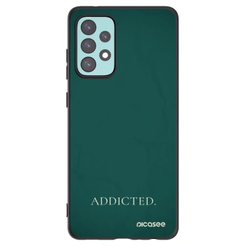 Picasee Μαύρη θήκη σιλικόνης για Samsung Galaxy A72 A725F - Addicted