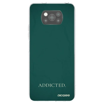 Picasee Μαύρη θήκη σιλικόνης για Xiaomi Poco X3 Pro - Addicted