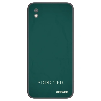 Picasee Μαύρη θήκη σιλικόνης για Xiaomi Redmi 9AT - Addicted