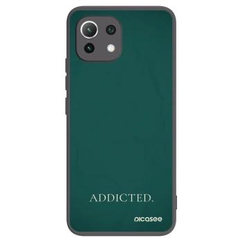 Picasee Μαύρη θήκη σιλικόνης για Xiaomi Mi 11 Lite - Addicted